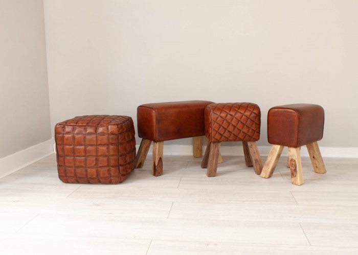 Ajay leather and wood