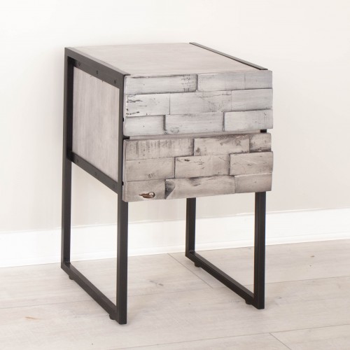 3 JONK002 Side / Lamp Table with Drawers