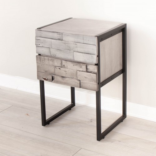 4 JONK002 Side / Lamp Table with Drawers
