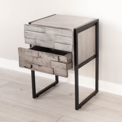 5 JONK002 Side / Lamp Table with Drawers