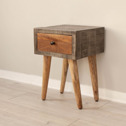 4 CURJ007 Small Lamp Table 1 Drawer