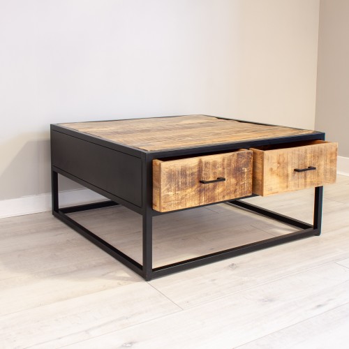 6 MANS008 2 Drawer Coffee Table