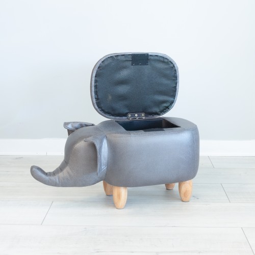 2 FOOT STOOL Storage Footstool Elephant