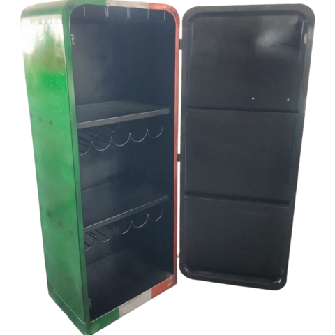 2  Vintage Fridge Cabinet - Irish Flag