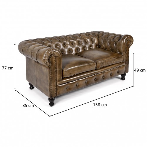 Chesterfield Two Seat Sofa Two Seat Sofa