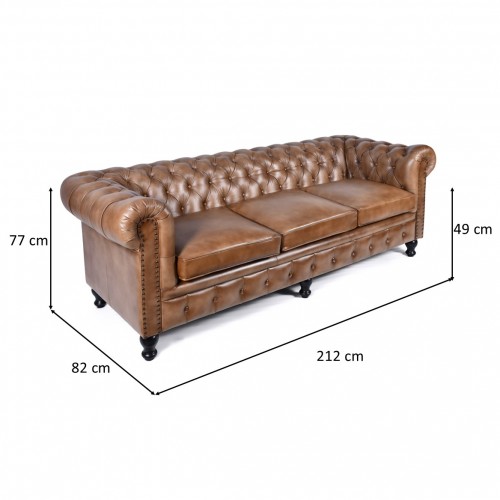 Chesterfield Three Seat Sofa Three Seat Sofa