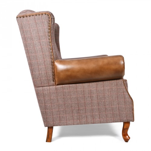 Leather and Tweed Chair Chair