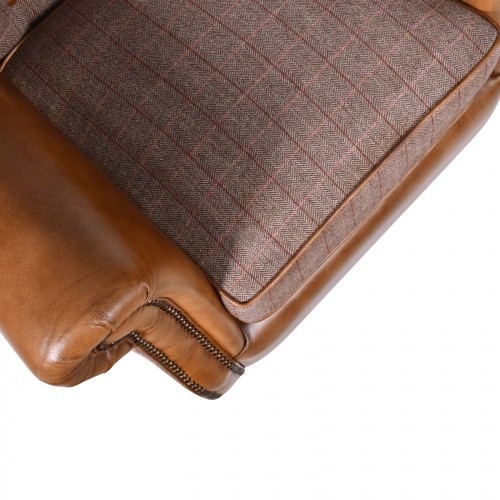 Leather and Tweed Chair Chair