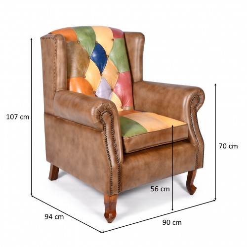 Patchwork Leather chair Chair