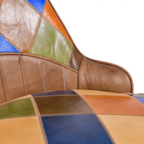 Patchwork leather dining chair - Bright Dinging Chair Brights
